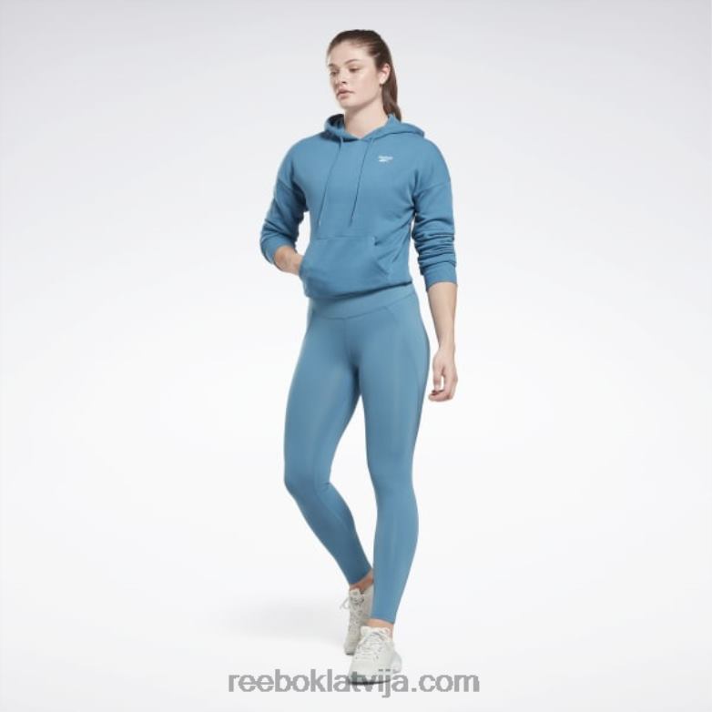 luksusa legingi sievietes 0T464517 Reebok tēraudzils s23-r