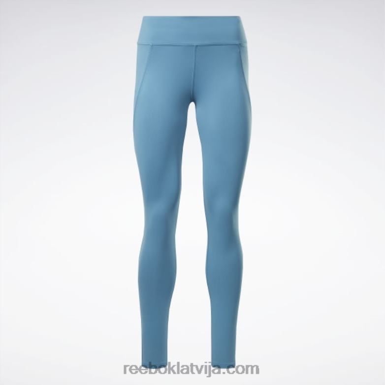 luksusa legingi sievietes 0T464517 Reebok tēraudzils s23-r