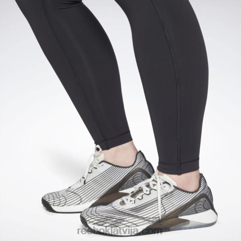 luksusa zeķubikses ar augstu vidukli (plus izmēra) sievietes 0T464527 Reebok melns