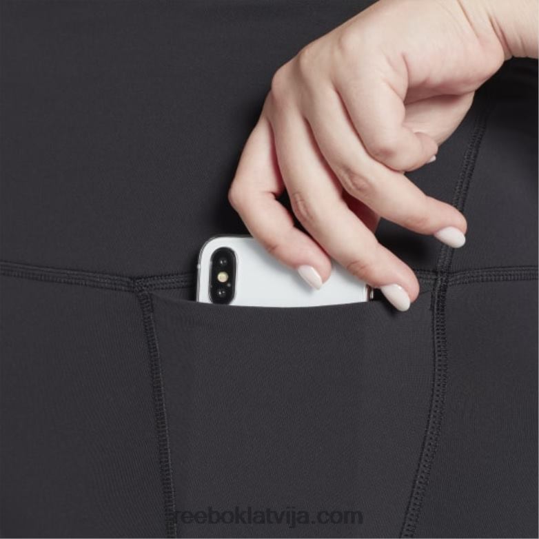 luksusa zeķubikses ar augstu vidukli (plus izmēra) sievietes 0T464527 Reebok melns