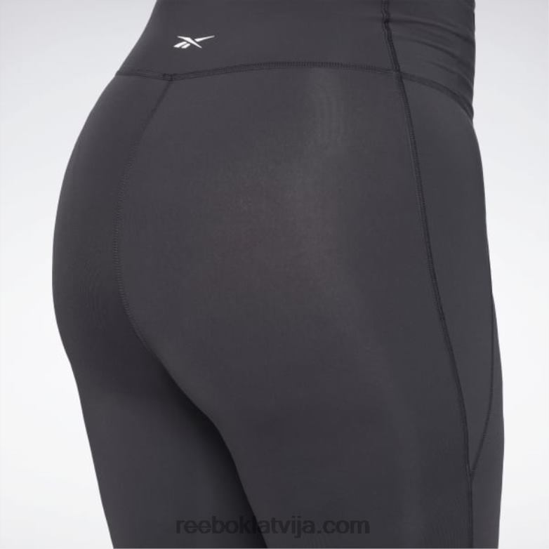 luksusa zeķubikses ar augstu vidukli (plus izmēra) sievietes 0T464527 Reebok melns