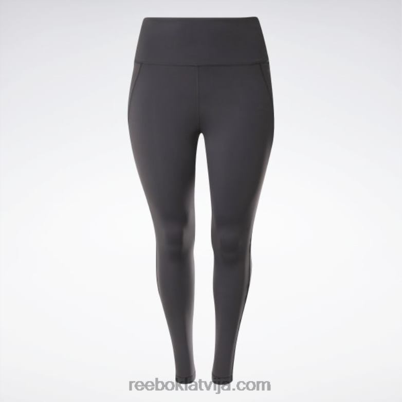 luksusa zeķubikses ar augstu vidukli (plus izmēra) sievietes 0T464527 Reebok melns