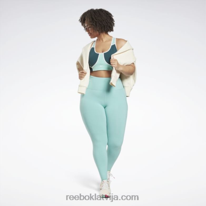 luksusa zeķubikses ar augstu vidukli (plus izmēra) sievietes 0T464633 Reebok daļēji klasiska zilganzaļa