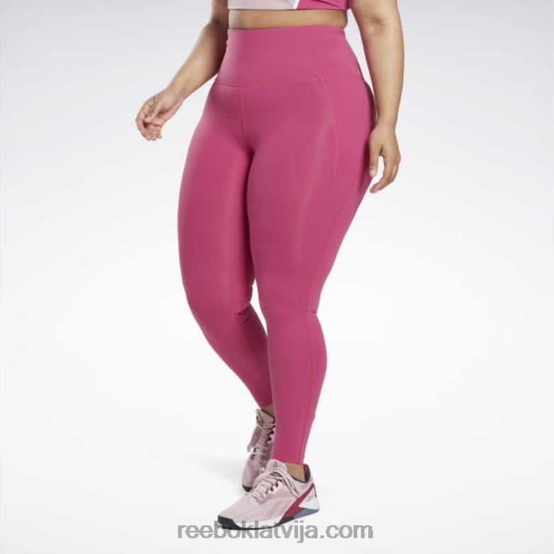 luksusa zeķubikses ar augstu vidukli (plus izmēra) sievietes 0T464831 Reebok daļēji lepni rozā