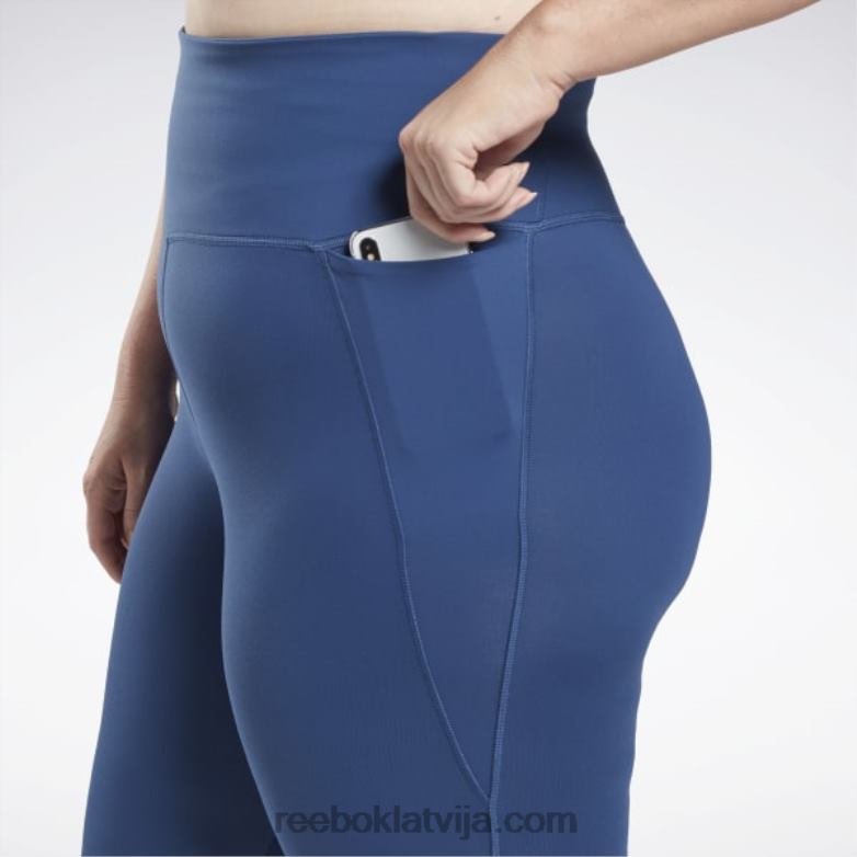 luksusa zeķubikses ar augstu vidukli (plus izmēra) sievietes 0T464866 Reebok batikas zils
