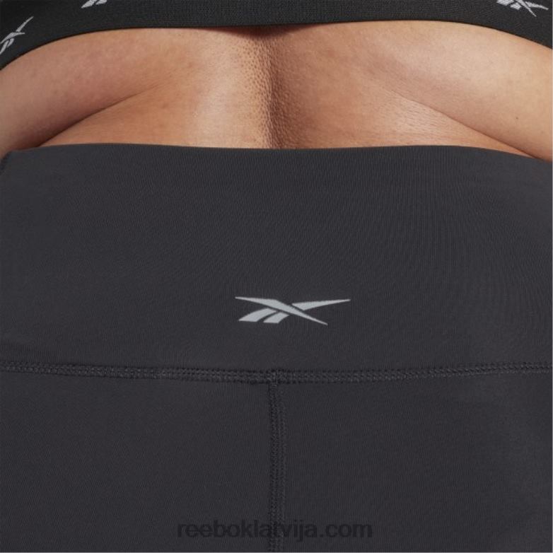 luksusa zeķubikses ar augstu vidukli (plus izmēra) sievietes 0T464889 Reebok melns