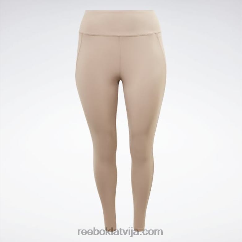 luksusa zeķubikses ar augstu vidukli (plus izmēra) sievietes 0T464909 Reebok taupe