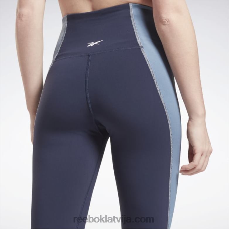 lux augstceltnes colorblock legingi sievietes 0T464634 Reebok vektora flote