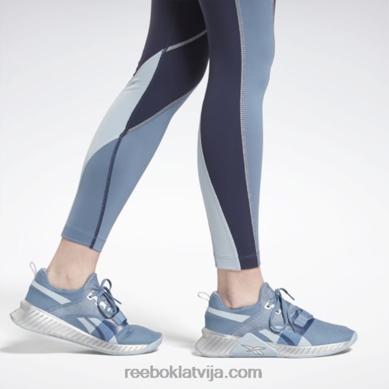 lux augstceltnes colorblock legingi sievietes 0T464634 Reebok vektora flote