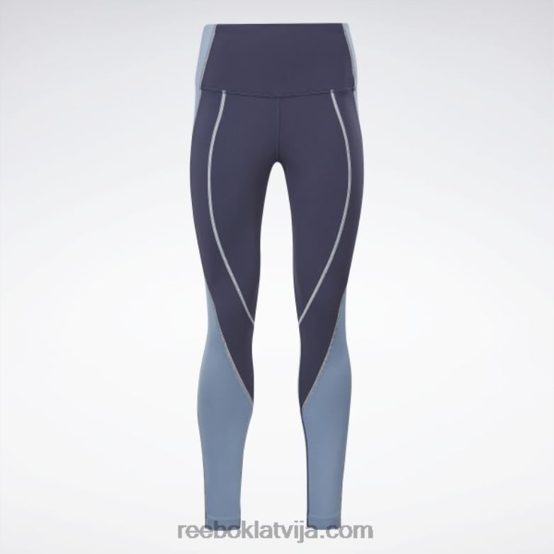 lux augstceltnes colorblock legingi sievietes 0T464634 Reebok vektora flote
