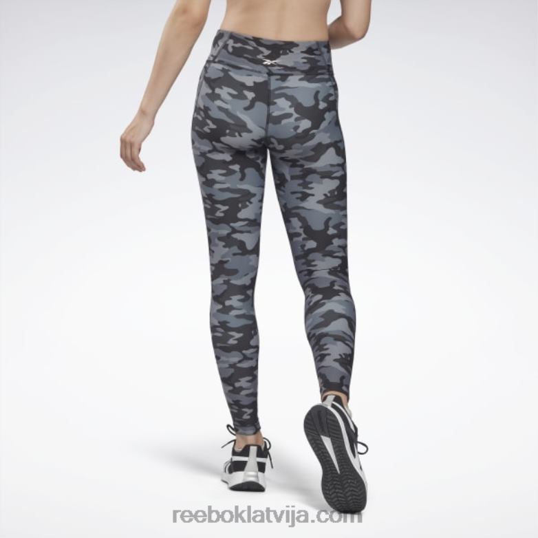 lux bold camo print zeķubikses sievietes 0T464433 Reebok melns