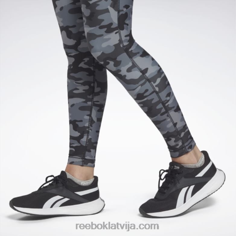 lux bold camo print zeķubikses sievietes 0T464433 Reebok melns