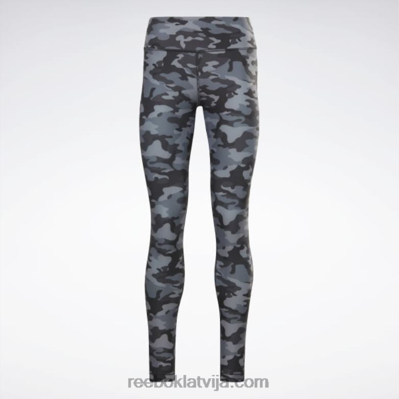 lux bold camo print zeķubikses sievietes 0T464433 Reebok melns
