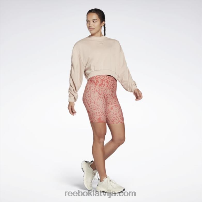 lux drosmīgi moderni šorti ar augstu vidukli ar safari apdruku sievietes 0T464736 Reebok kanjona koraļļi