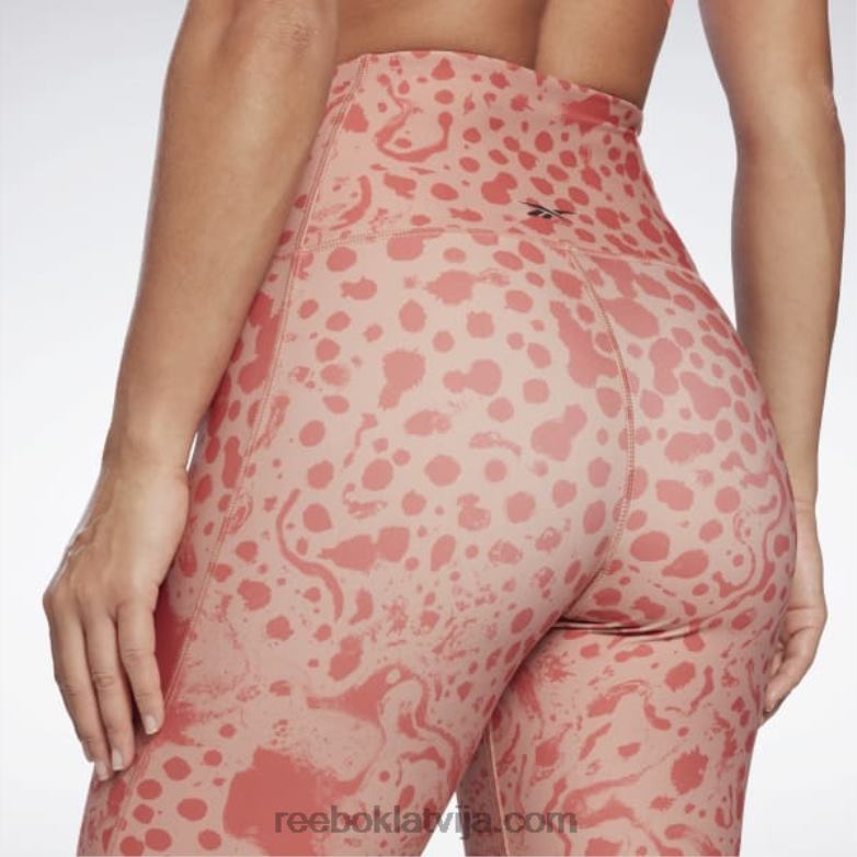 lux drosmīgi moderni šorti ar augstu vidukli ar safari apdruku sievietes 0T464736 Reebok kanjona koraļļi