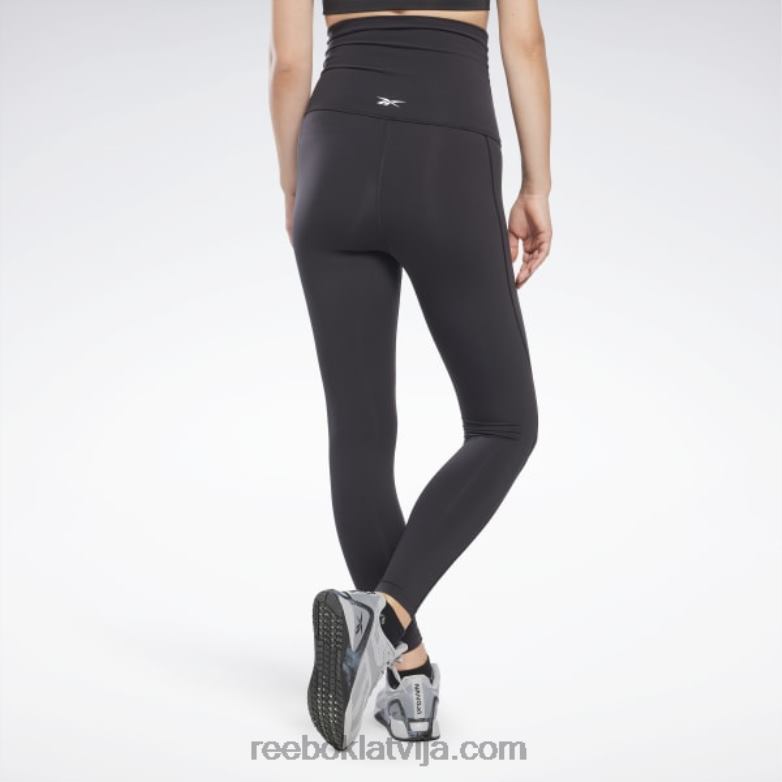 lux grūtnieču legingi sievietes 0T464583 Reebok melns