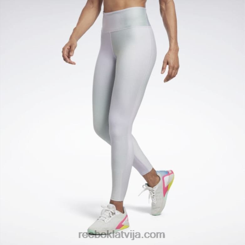 lux legingi ar augstu vidukli sievietes 0T464443 Reebok violeta oāze