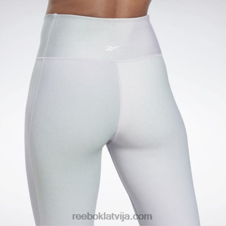 lux legingi ar augstu vidukli sievietes 0T464443 Reebok violeta oāze