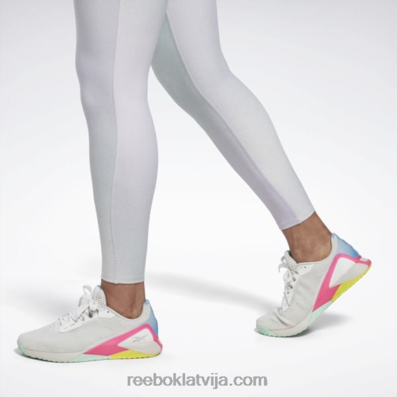 lux legingi ar augstu vidukli sievietes 0T464443 Reebok violeta oāze