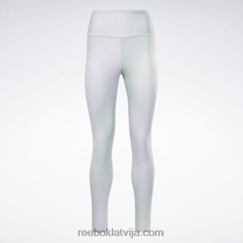lux legingi ar augstu vidukli sievietes 0T464443 Reebok violeta oāze