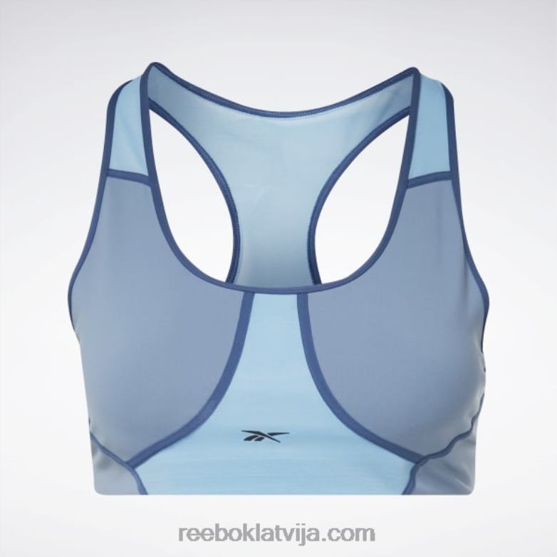 lux sacīkšu polsterēts krāsains krūšturis (plus izmēra) sievietes 0T464832 Reebok zils šīferis