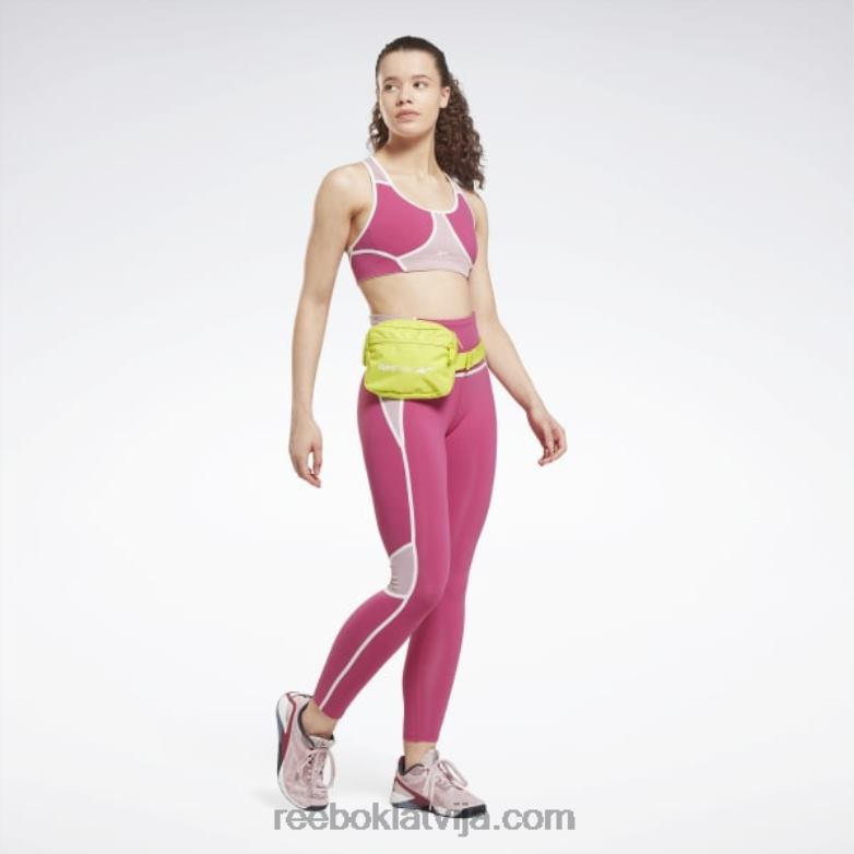 lux sacīkšu polsterēts krāsains krūšturis sievietes 0T464694 Reebok daļēji lepni rozā