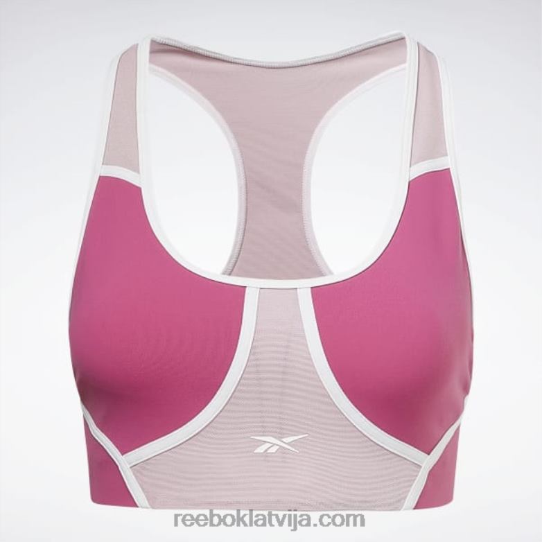 lux sacīkšu polsterēts krāsains krūšturis sievietes 0T464694 Reebok daļēji lepni rozā