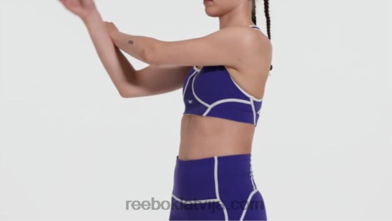 lux sacīkšu polsterēts krāsains krūšturis sievietes 0T464789 Reebok trekns violets