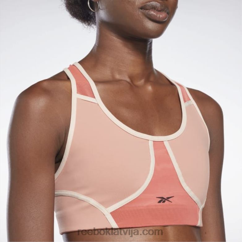 lux sacīkšu polsterēts krāsains krūšturis sievietes 0T464971 Reebok kanjona koraļļi