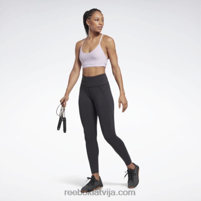 lux siksnīgs sporta krūšturis sievietes 0T464616 Reebok violeta oāze