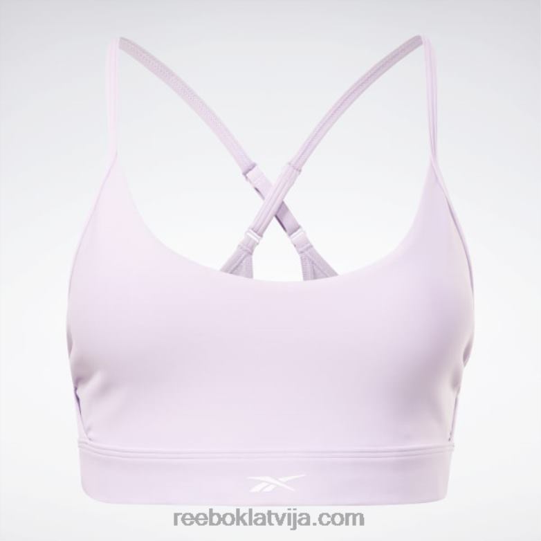 lux siksnīgs sporta krūšturis sievietes 0T464616 Reebok violeta oāze