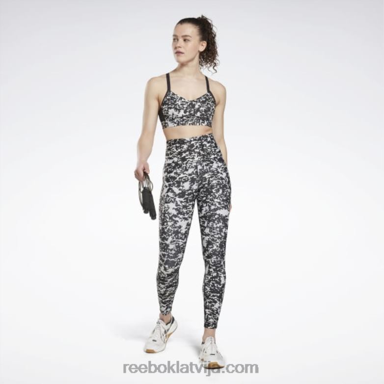 lux speckle moderns safari strappy krūšturis sievietes 0T464584 Reebok melns