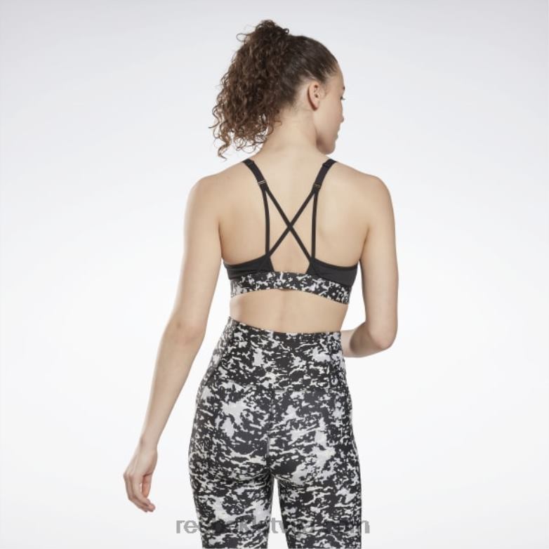 lux speckle moderns safari strappy krūšturis sievietes 0T464584 Reebok melns