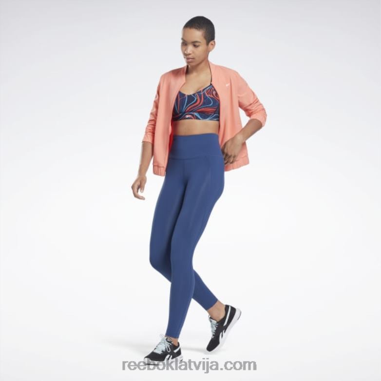 lux strappy dabā audzētas apdrukas sporta krūšturis sievietes 0T464695 Reebok vektora flote