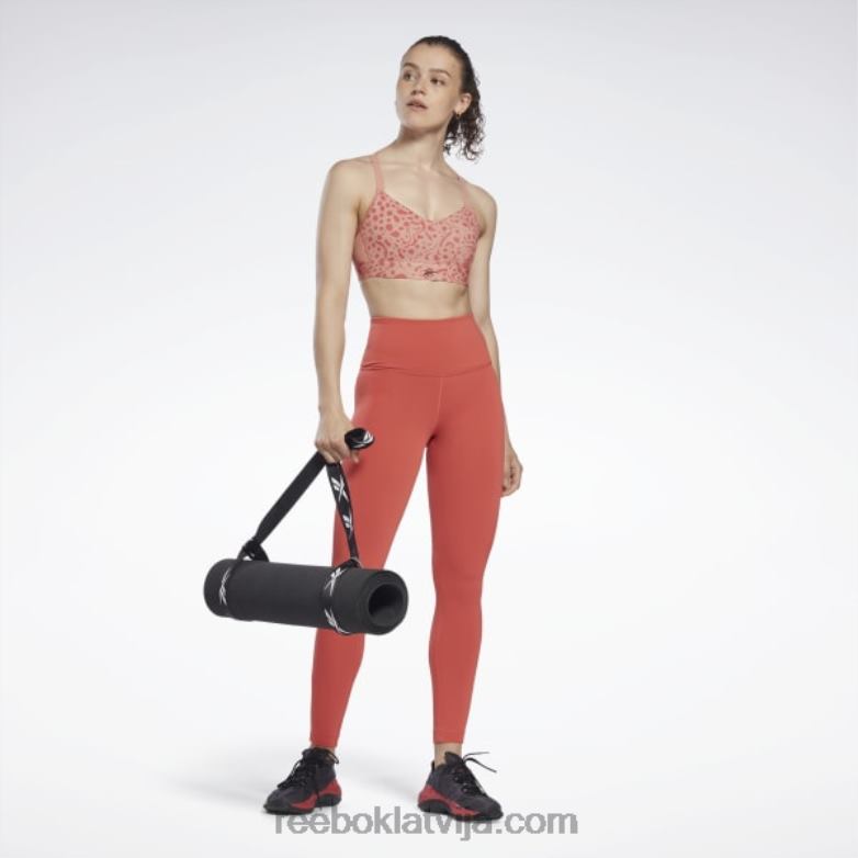 lux strappy moderns safari print sporta krūšturis sievietes 0T464813 Reebok kanjona koraļļi