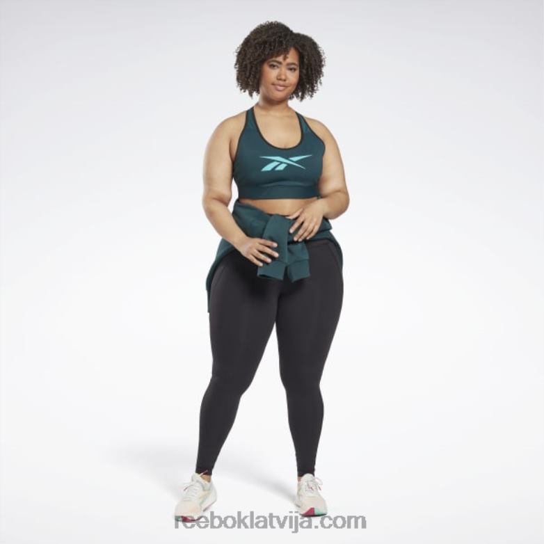 lux vector sacīkšu sporta krūšturis (plus izmēra) sievietes 0T464663 Reebok mežs zaļš