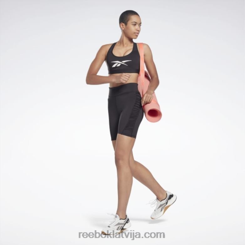 lux vector sacīkšu sporta krūšturis sievietes 0T464394 Reebok melns