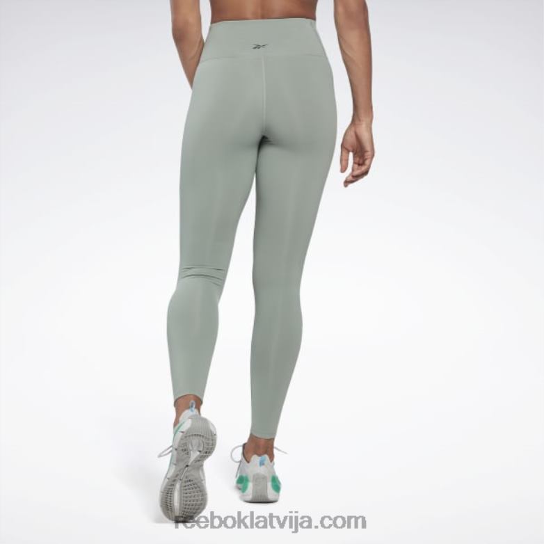 lux zeķubikses ar augstu jostasvietu sievietes 0T464233 Reebok harmonija zaļa