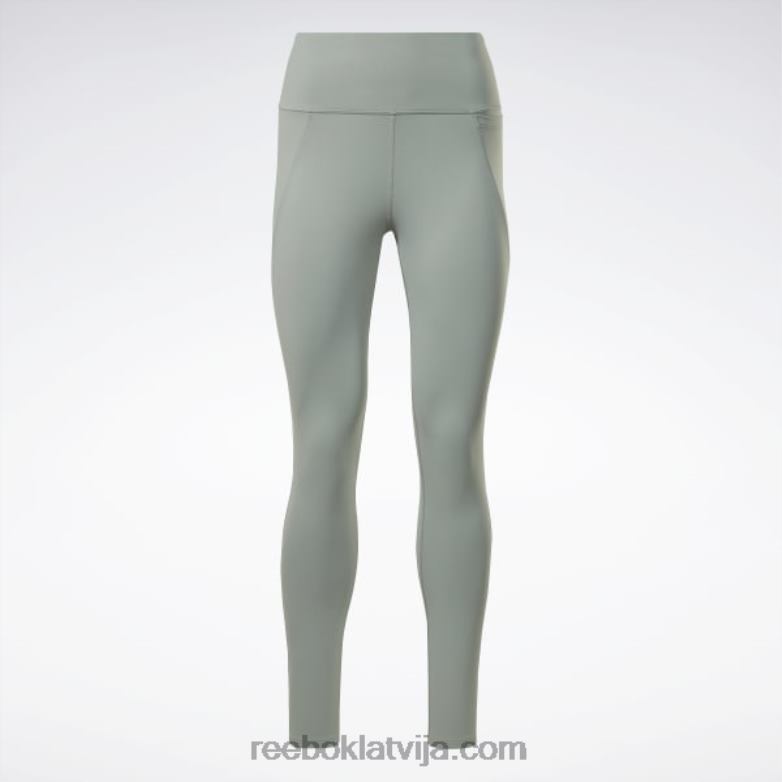 lux zeķubikses ar augstu jostasvietu sievietes 0T464233 Reebok harmonija zaļa