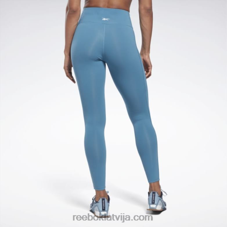 lux zeķubikses ar augstu jostasvietu sievietes 0T464281 Reebok tēraudzils s23-r