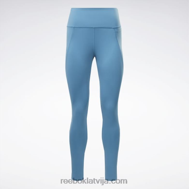 lux zeķubikses ar augstu jostasvietu sievietes 0T464281 Reebok tēraudzils s23-r