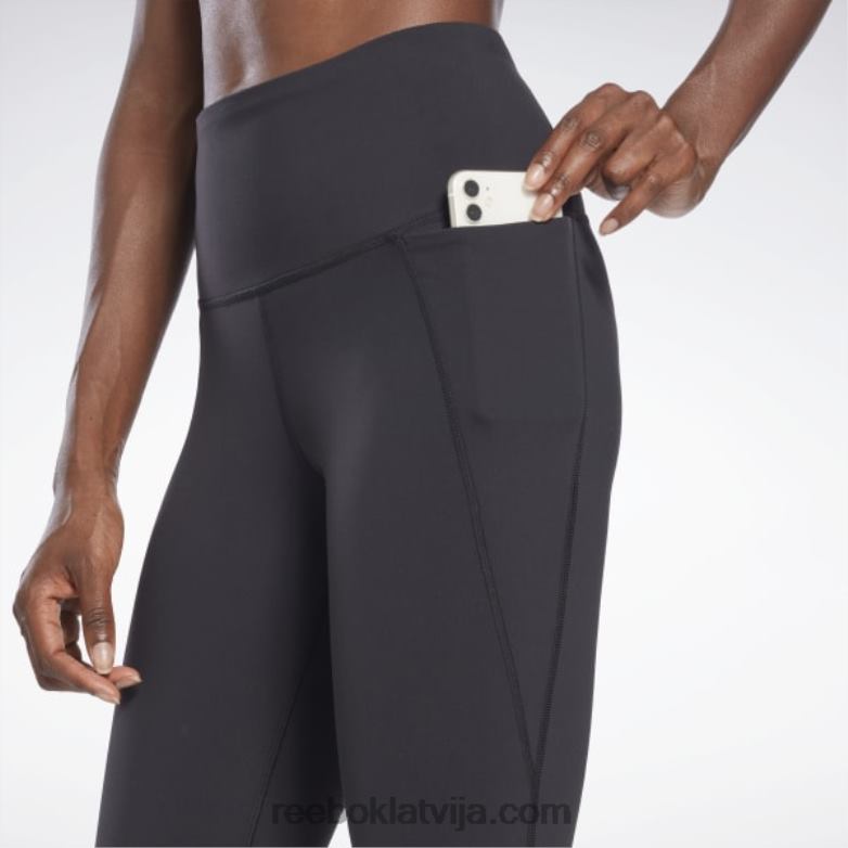 lux zeķubikses ar augstu jostasvietu sievietes 0T464295 Reebok melns