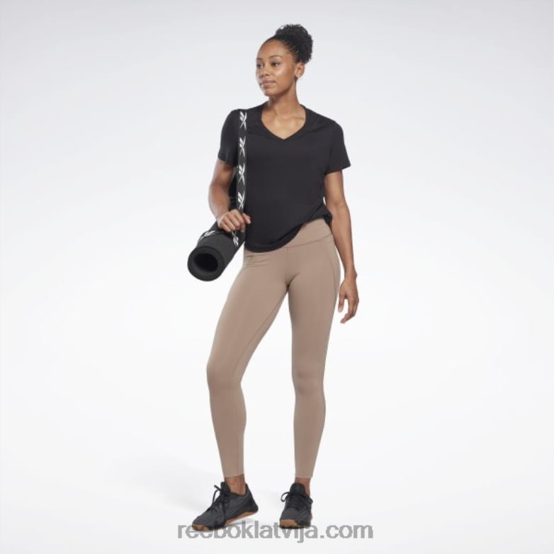 lux zeķubikses ar augstu jostasvietu sievietes 0T464417 Reebok taupe