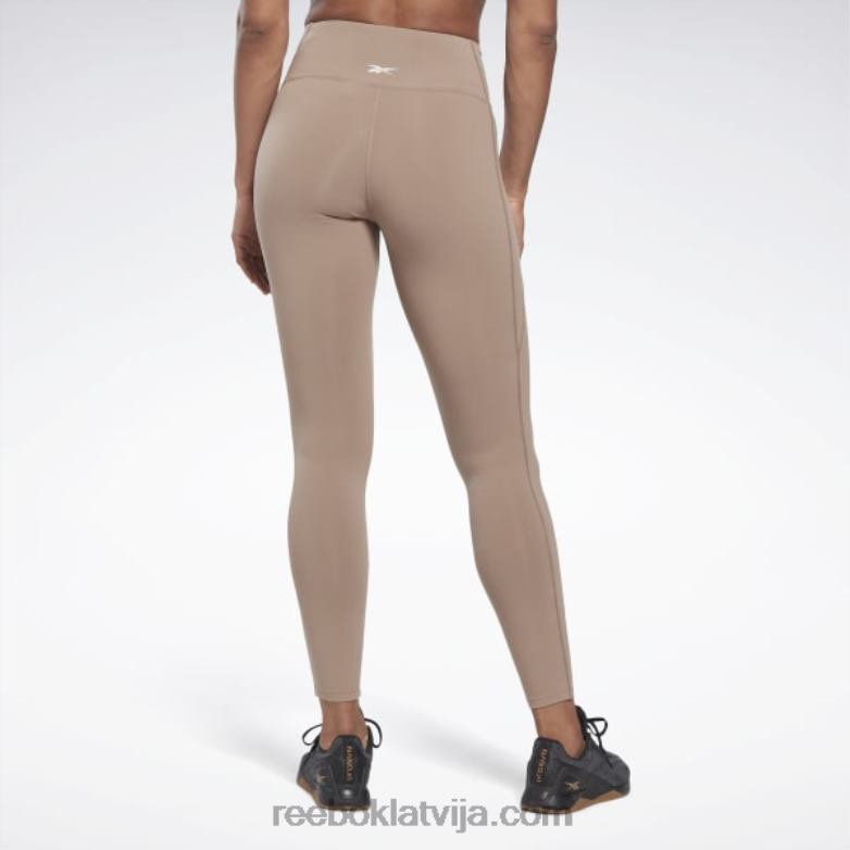 lux zeķubikses ar augstu jostasvietu sievietes 0T464417 Reebok taupe