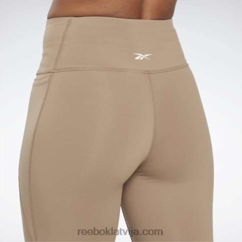 lux zeķubikses ar augstu jostasvietu sievietes 0T464417 Reebok taupe