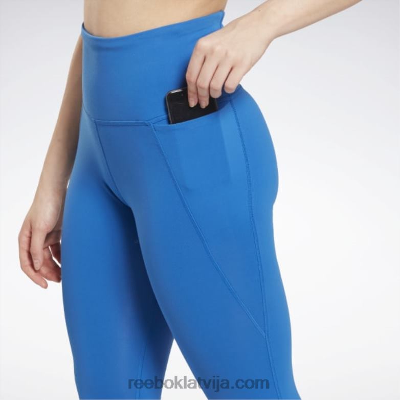 lux zeķubikses ar augstu jostasvietu sievietes 0T464426 Reebok vektors zils
