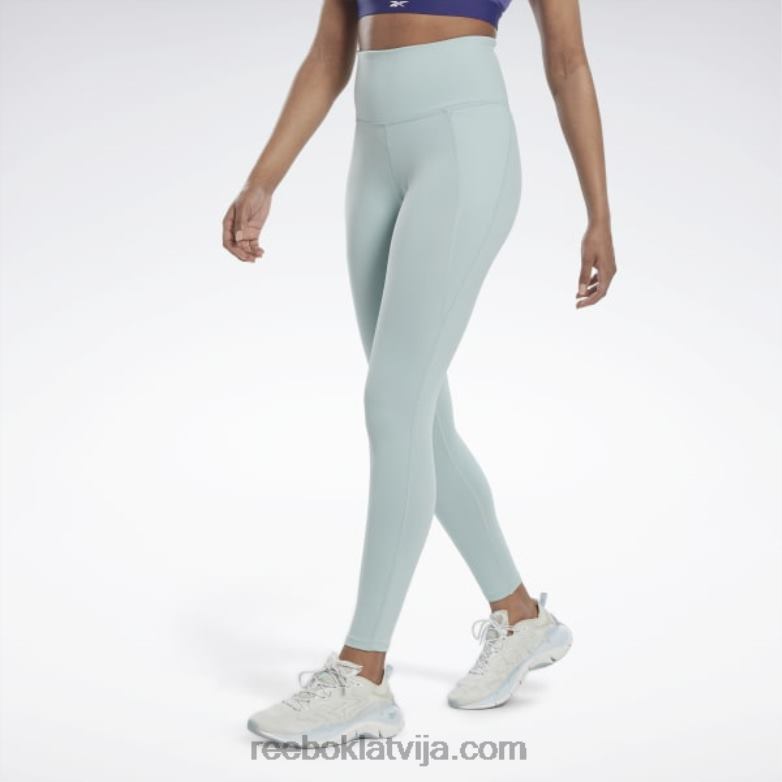 lux zeķubikses ar augstu jostasvietu sievietes 0T464476 Reebok piejūras pelēks