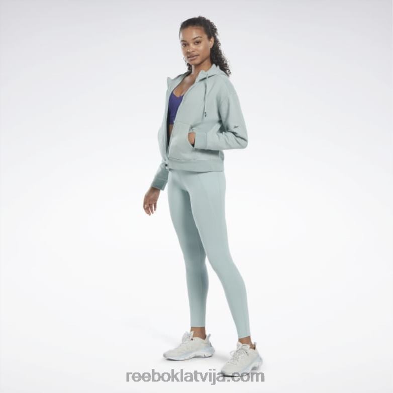 lux zeķubikses ar augstu jostasvietu sievietes 0T464476 Reebok piejūras pelēks