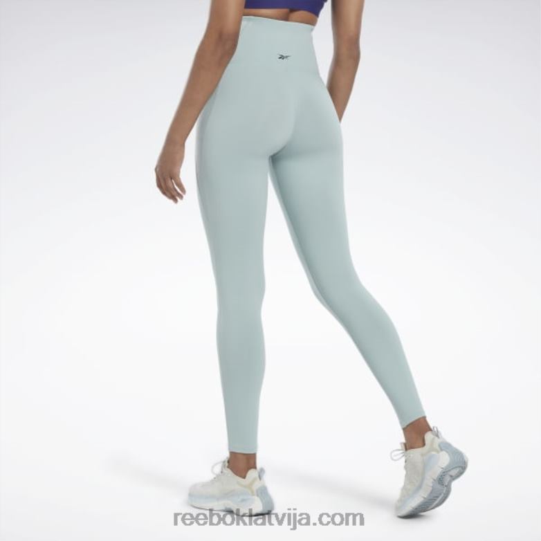 lux zeķubikses ar augstu jostasvietu sievietes 0T464476 Reebok piejūras pelēks