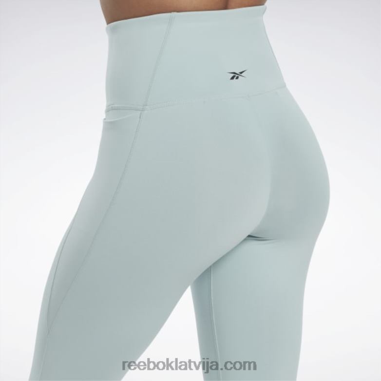 lux zeķubikses ar augstu jostasvietu sievietes 0T464476 Reebok piejūras pelēks